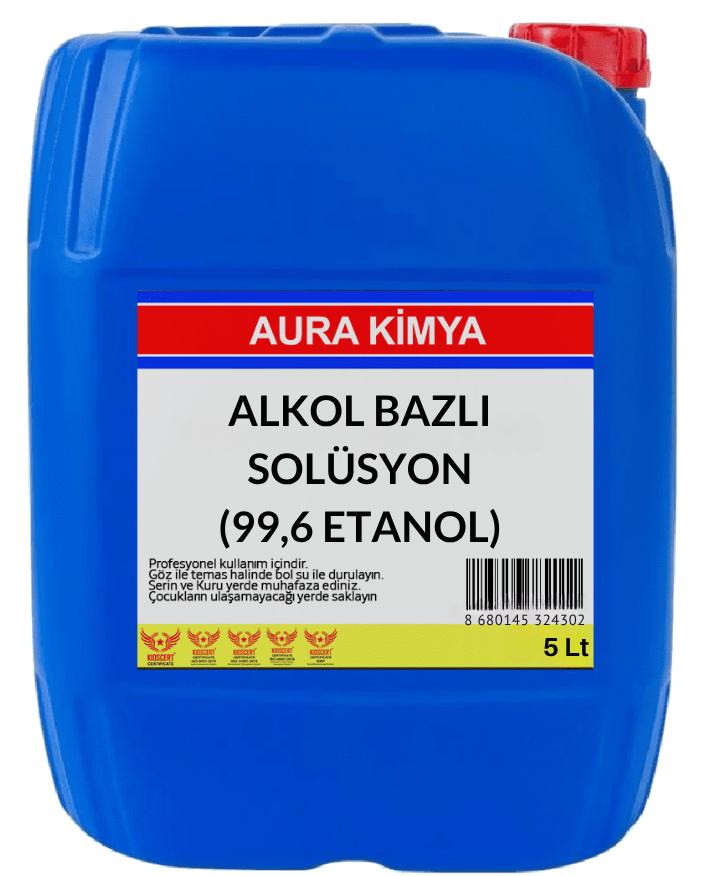 Alkol Bazlı Solüsyon-%96,6 Etanol 5 Lt