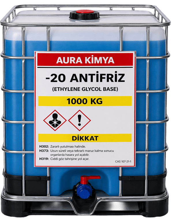 Antifriz -20 | Etilen Glikol Bazlı Motor Soğutma Sıvısı - 1000 Kg