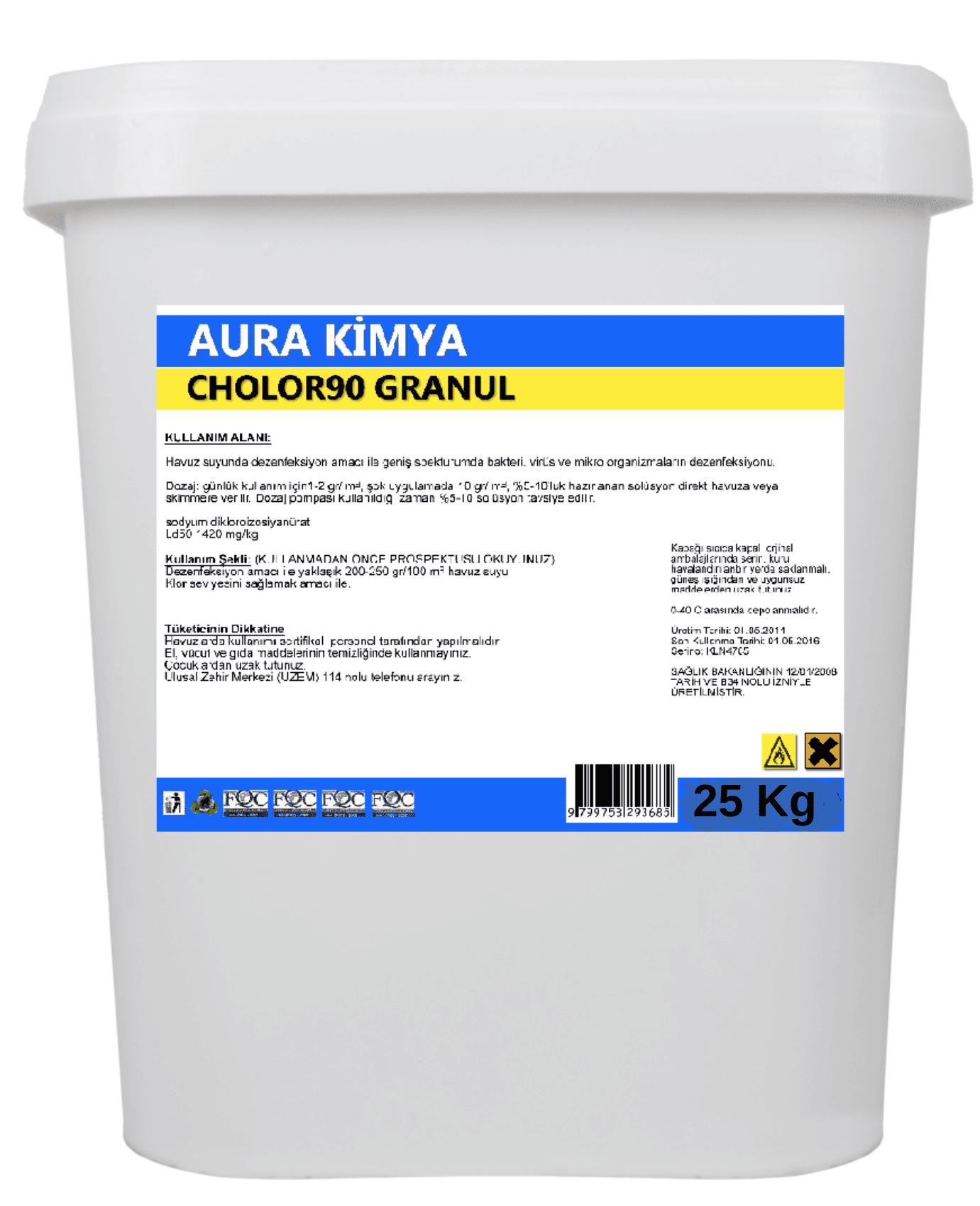 Toz Klor (%90) - 25kg