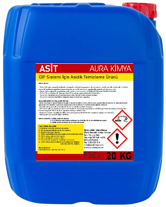 Asidik Temizleme Sıvısı - 20kg