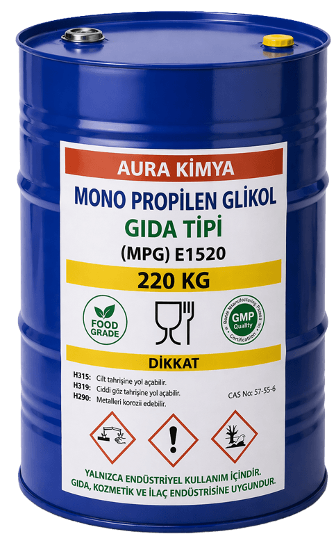 Mono Propilen Glikol Gıda Tipi (E1520) - 215 Kg