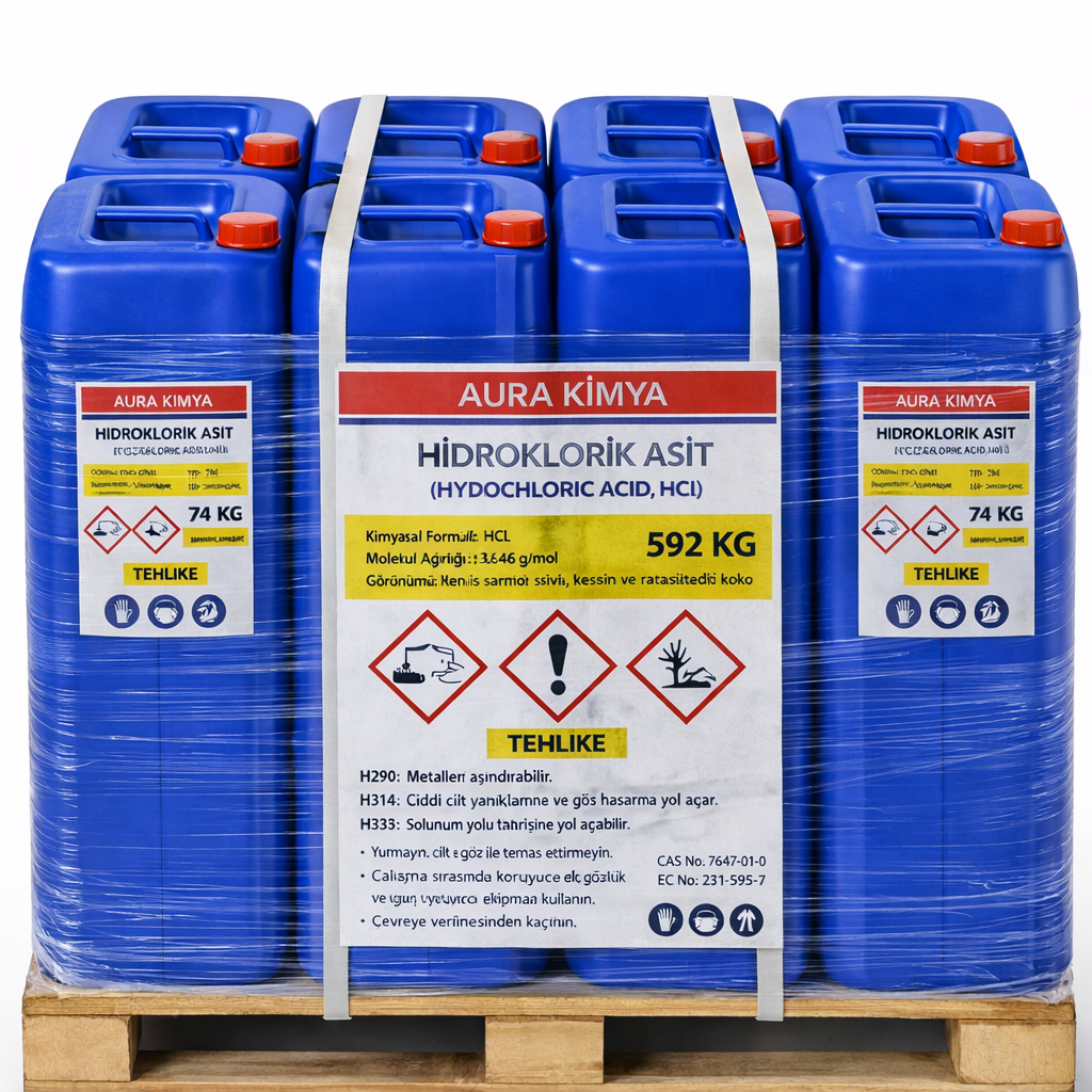 Hcl | Hidroklorik Asit | %30 - 592kg 